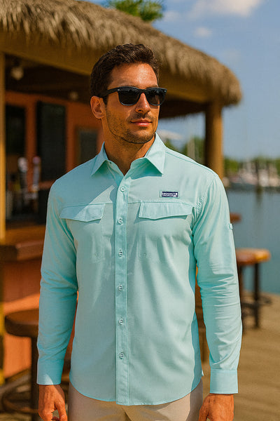 Men's Performance Fishing Shirt-Coastline L/S-Hook & Tackle
