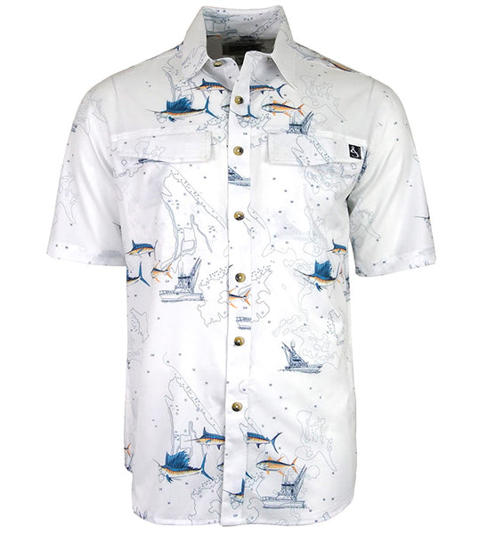 Hook & Tackle Plucky Fishing Shirt (Khaki or White) - Topwater