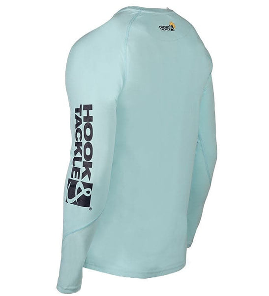 Hook & Tackle Performance Hooded Shirt 100% Wicked Dry & Cool Moisture  Wicking Polyester Solar System® Technology Blocks 97%+ of the Su