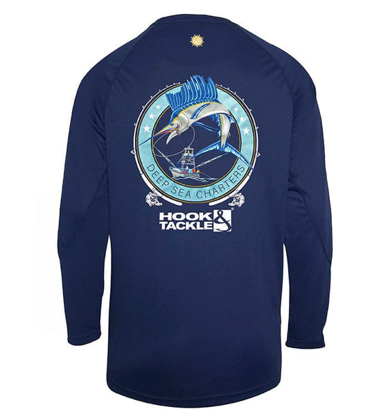 Hook & Tackle Performance Hooded Shirt 100% Wicked Dry & Cool Moisture  Wicking Polyester Solar System® Technology Blocks 97%+ of the Su