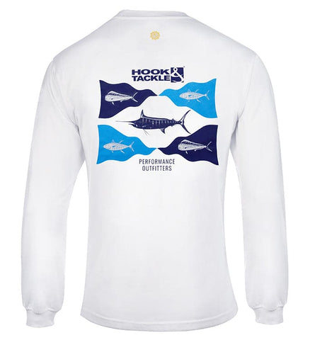 Men's Fish Flags L/S UV Fishing T-Shirt
