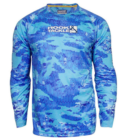 Men's Fractal Camo L/S UV Fishing Shirt