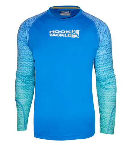 Men's Gradient Waves L/S UV Fishing Shirt