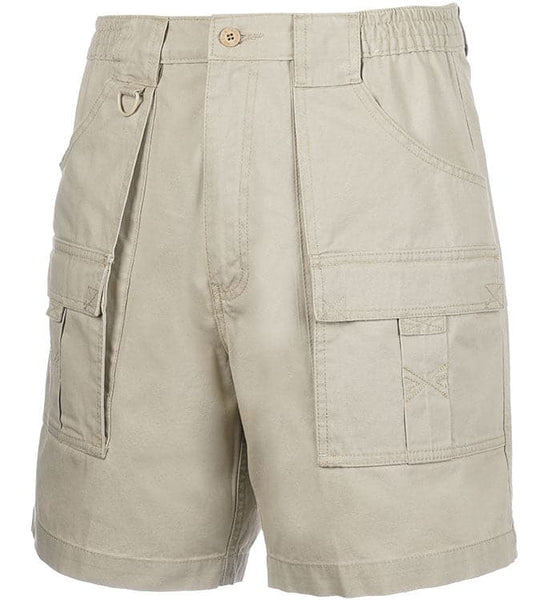 Hook & Tackle Shorts Men 42 Sand Cargo Beer Can Island Fishing