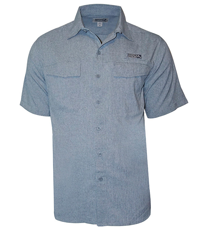 3x Mens Blue Killik button down Fishing Shirt 120422 100% polyester Vented