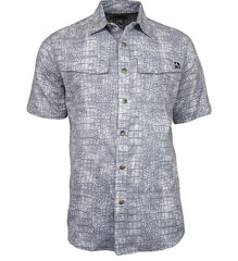 Chemise homme Hook & Tackle 2XL bleu boutonnée ventilée pêche Chemise homme Hook & Tackle 2XL bleu boutonnée ventilée pêche