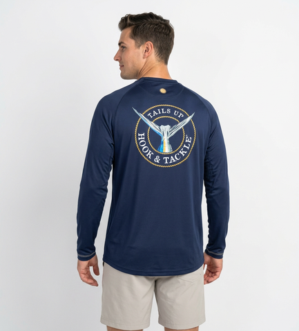 Men's Tails Up L/S UV Fishing Shirt