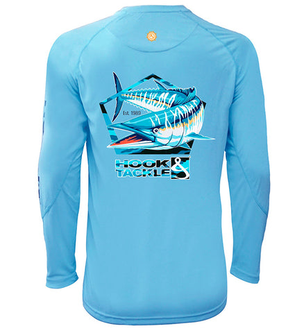 Hook & Tackle Men's Seamount Long Sleeve Tech T Charcoal Heather Small :  : Clothing, Shoes & Accessories