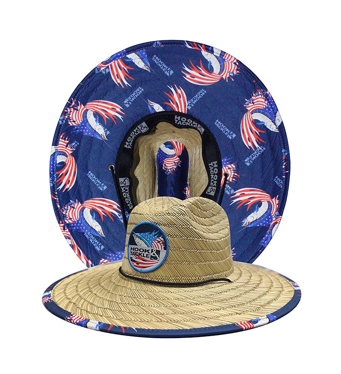 Straw Hat - Sails & Stripes | Hook & Tackle Natural-lifeguard / L/XL Straw Hat - Sails & Stripes | Hook & Tackle Natural-lifeguard / L/XL