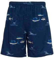 Men's Marine Charts Fishing Swim Trunk