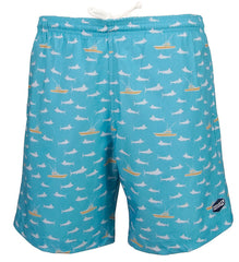 Men's Marlin Boat Fishing Swim Trunk