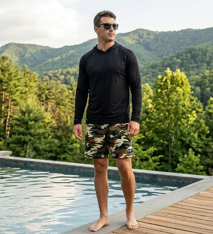 Men's Camo Swim Trunk