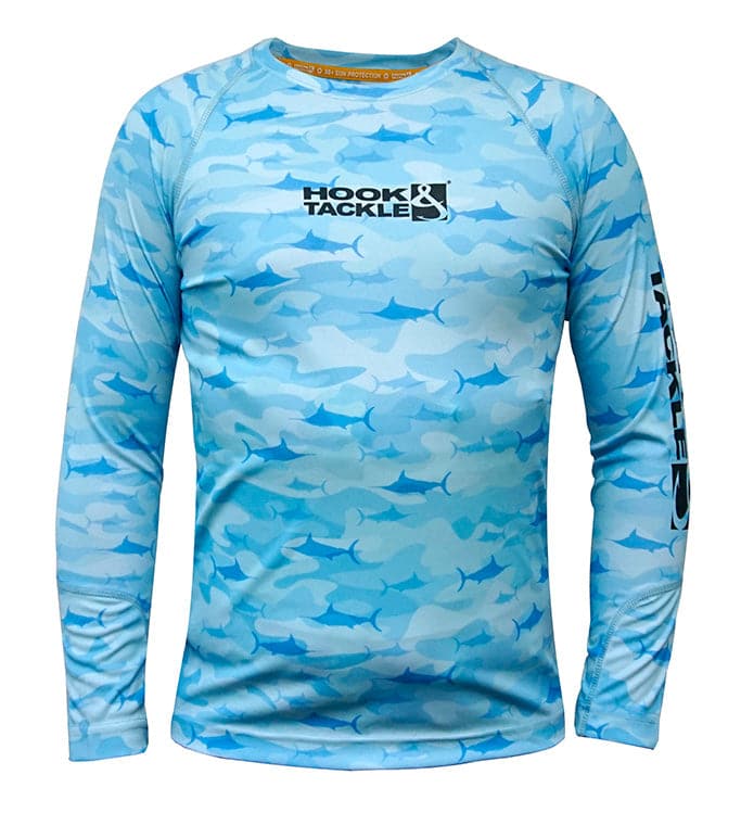 Youth Performance Fishing T-Shirt - Camo Billfish | Hook \u0026 Tackle