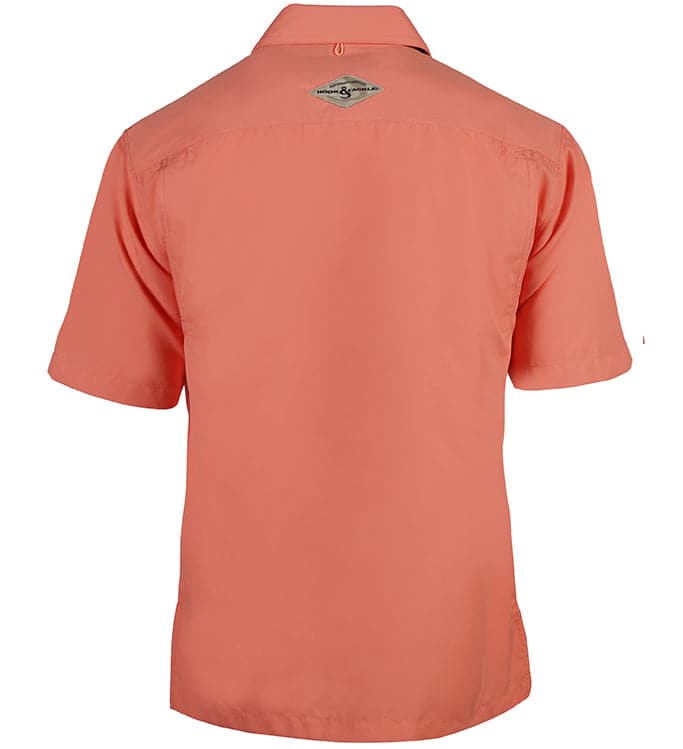 Mens Short Sleeve Fishing Shirts with Velcro Pockets UPF 50+ Sun Potection UV Shirts Button Down Shirts for Work