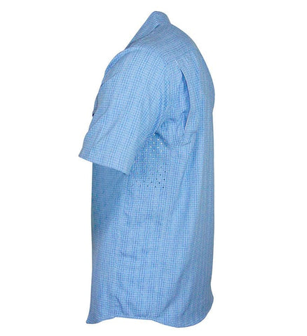 Men's Hook & Tackle, Short Sleeve Performance Sun Protection Shirt,  Tamarindo #M01054S Charcoal Heather - Richard David for Men