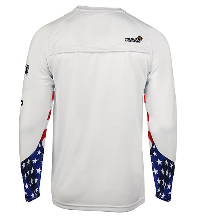 Hook & Tackle Men's Liberty Tech Shirt White Size - Large