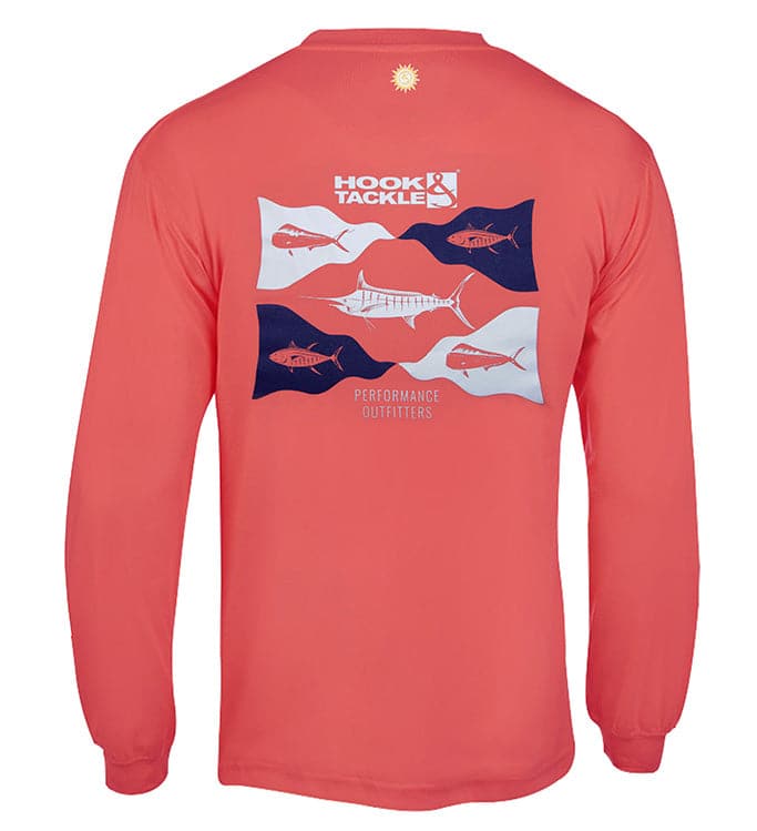 Men's Fish Flags UV-UPF Fishing T-Shirt