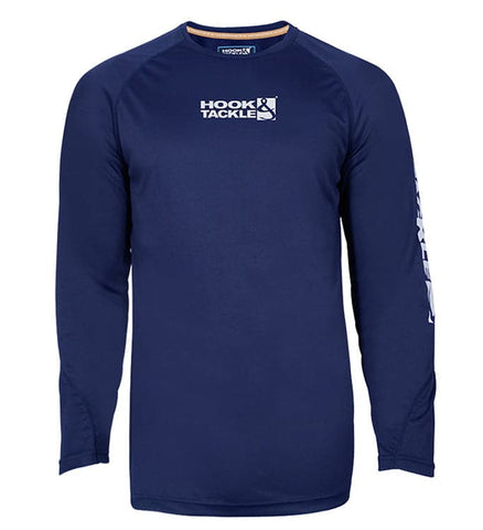 Men's Navy Blue Long Sleeve Fishing Shirt