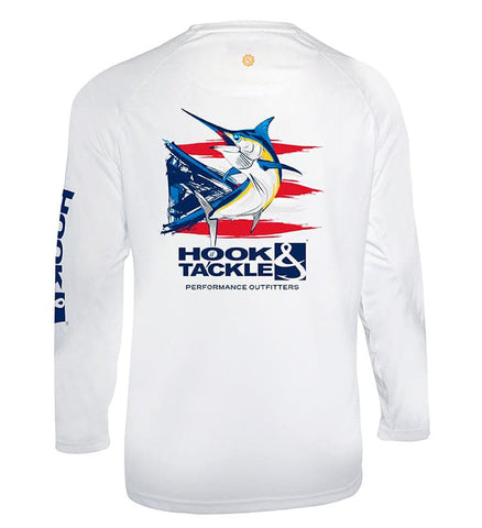 White Peacock Bass Long Sleeve Performance Fishing UPF50 Shirt – ShopHDE
