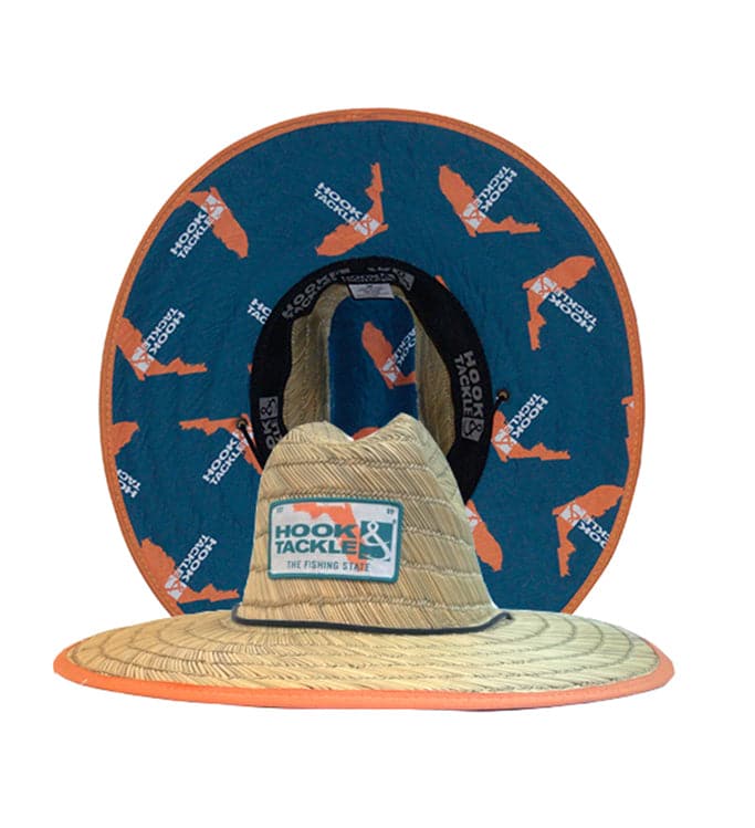 Straw Hat - Florida Tag | Hook & Tackle Natural-lifeguard / L/XL Straw Hat - Florida Tag | Hook & Tackle Natural-lifeguard / L/XL
