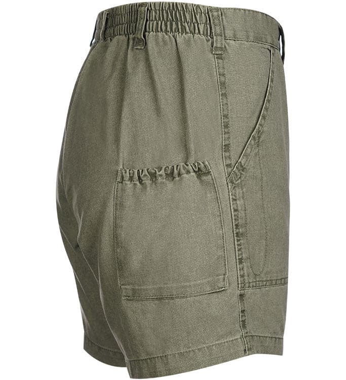 Hook & Tackle Beer Can Island Cargo Fishing Shorts | Olive 32
