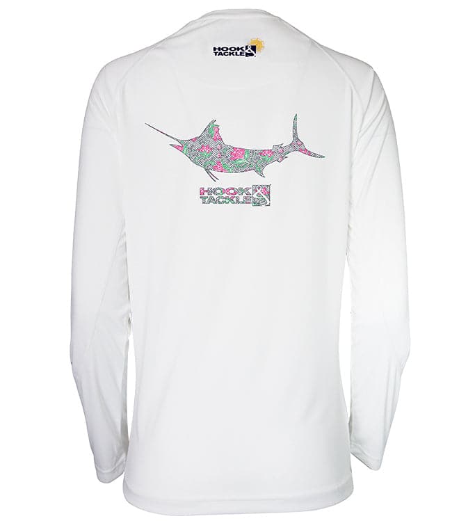 Women's Performance Fishing T-Shirt-Marlin Lace