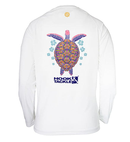 Women's Turtle Flowers L/S UV Fishing Shirt